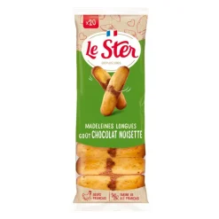 Madeleine longue choco/ noisette