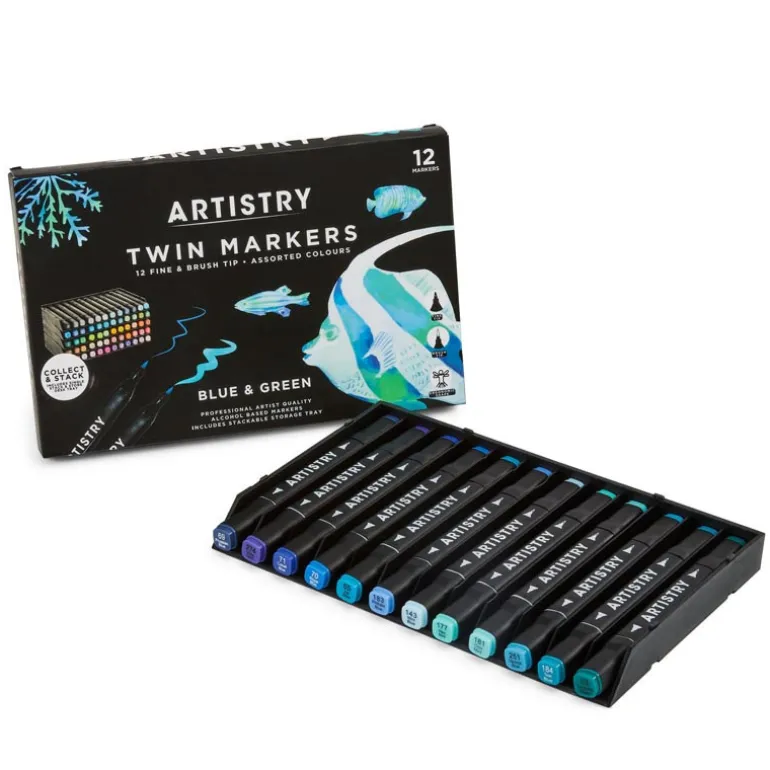 Marqueurs doubles alcool x12