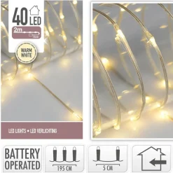 Microled 40 led a pile blanc cha