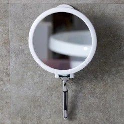 Miroir de douche support