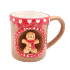 Mug bonhomme en pain d'epice 3d