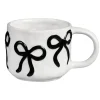 Mug motif noeud noir en relief