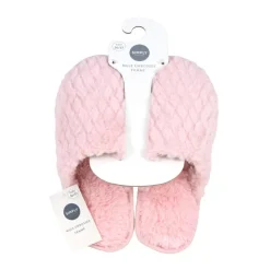 Mule embossee losanges femme