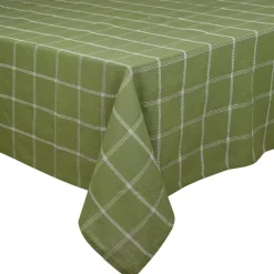 Nappe a carreaux vert et blanc