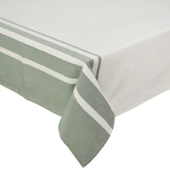 Nappe avec bordure verte 140x240