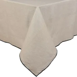Nappe beige lisere noir