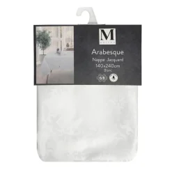 Nappe jacquard arabesque blc 140