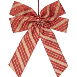Noeud de noel craft rouge 28x40c