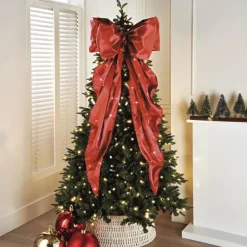 Noeud xl rouge velours