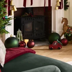 Pack de 2 boules 25cm rouge