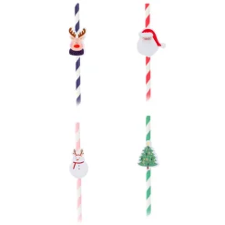 Paille de boisson papier 4ass