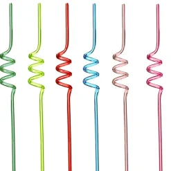 Paille tourbillon x6 plastique c