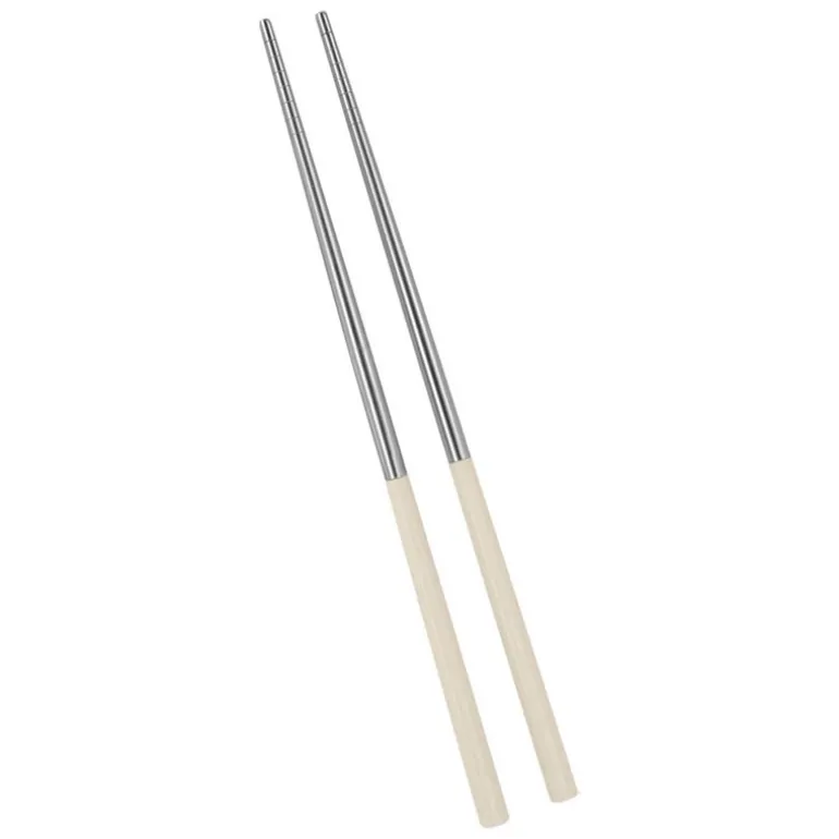 Paire baguettes chinoises inox