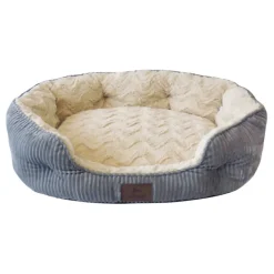 Panier pour chien oval gris