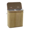 Paniere a linge bambou 2 bacs