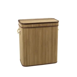 Paniere a linge bambou 2 bacs