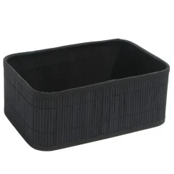 Paniere de rangement bambou noir