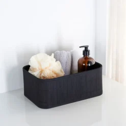 Paniere de rangement bambou noir