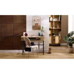 Panneau deco tasseaux bois fonce