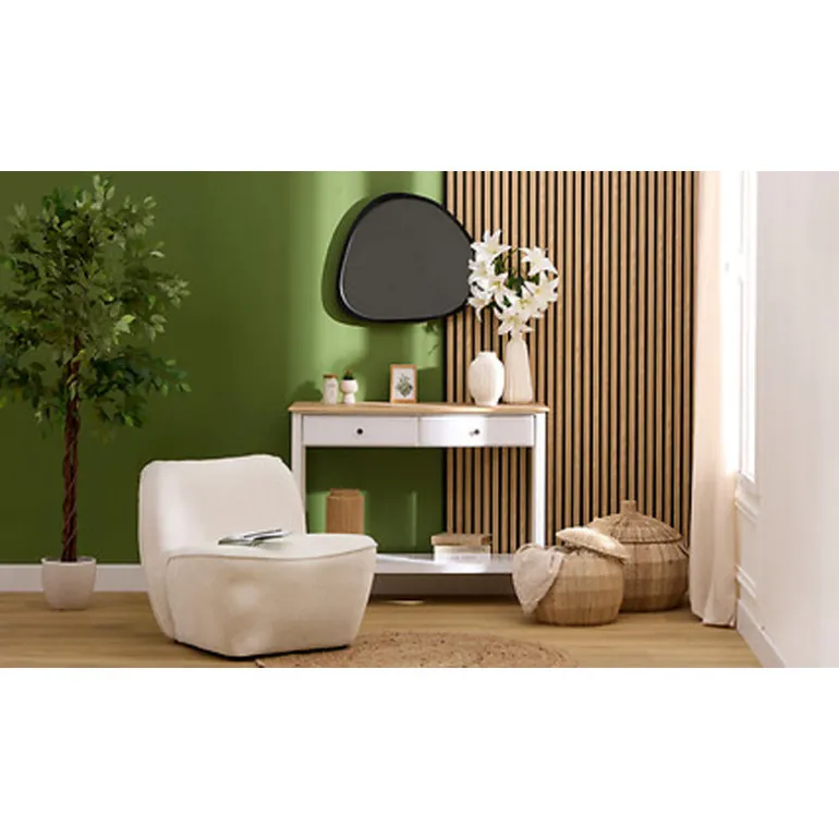 Panneau decoratif tasseaux bois