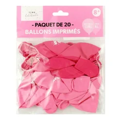 Paquet de 20 ballons imprimes