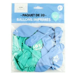 Paquet de 20 ballons imprimes