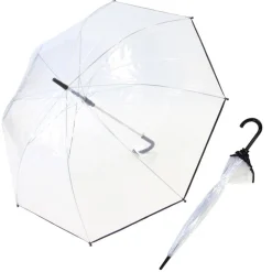 Parapluie long transparent