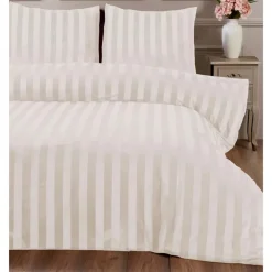 Parure 240x220 velours ecru