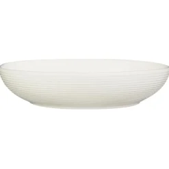 Pasta bol striee blanche d22cm