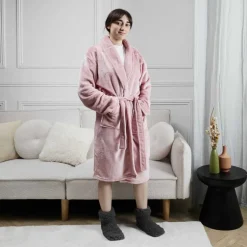 Peignoir fleece femme