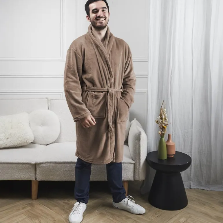 Peignoir fleece homme
