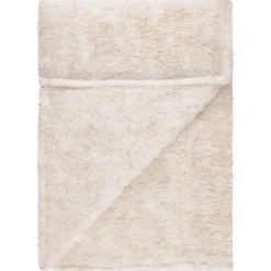 Plaid 2 tons 150x200cm creme