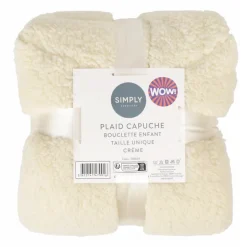Plaid capuche enfant bouclette