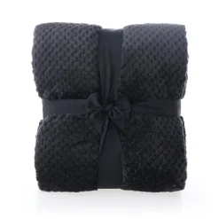 Plaid gaufre 150x200cm noir