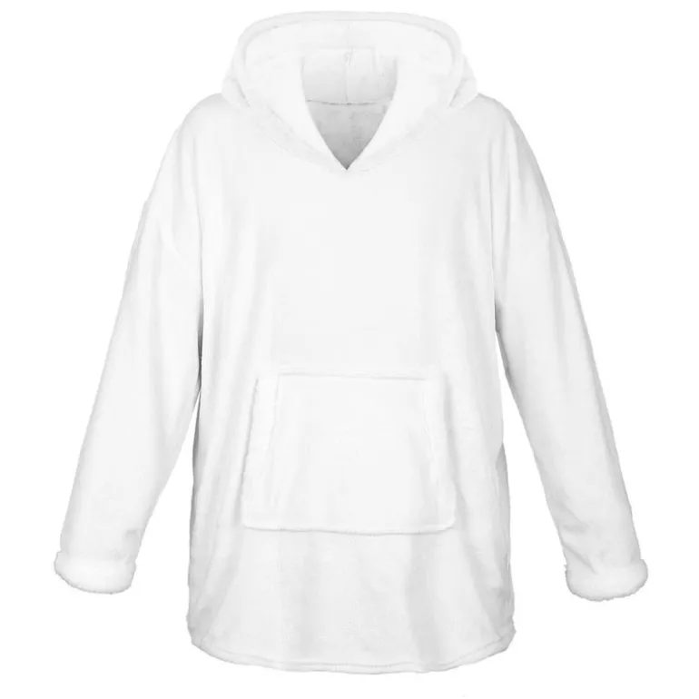 Plaid hoodie creme simply cosy