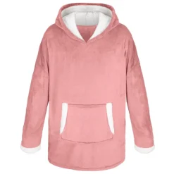 Plaid hoodie rose simply cosy