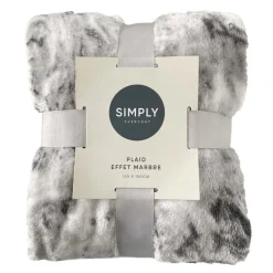 Plaid marbre 125x150