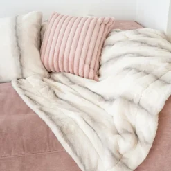 Plaid oakwood 130x160cm creme