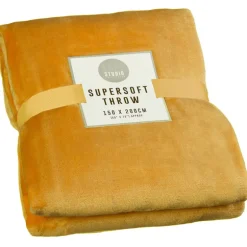 Plaid supersoft 150x200cm ocre