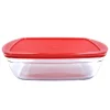 Plat rect avec couvercle 28x20cm