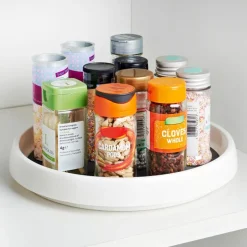 Plateau tournant plast blanc