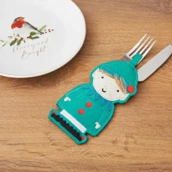 Pochettes velour pour couverts