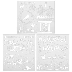 Pochoir de noel x3 - 42x37 cm