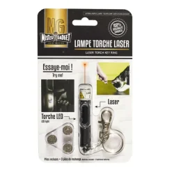 Porte cles lampe torche + laser