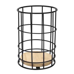 Porte couverts metal noir bambou