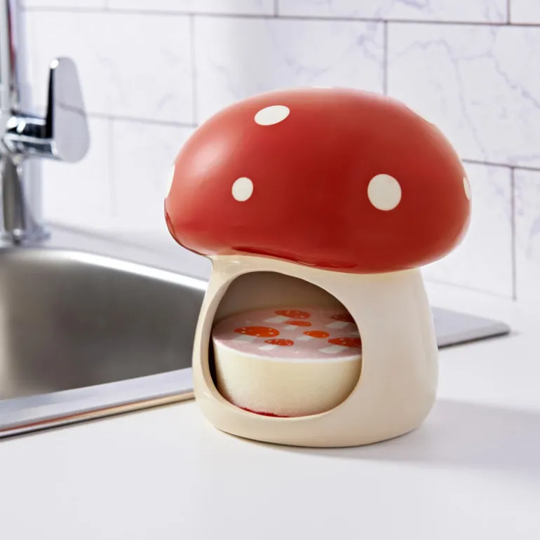 Porte eponge en ceramique cosy