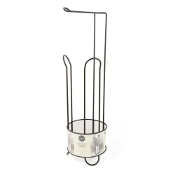 Porte papier toilette noir mat