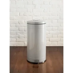 Poubelle a pedale 30 l nervure