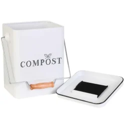 Poubelle de compostage metal bla