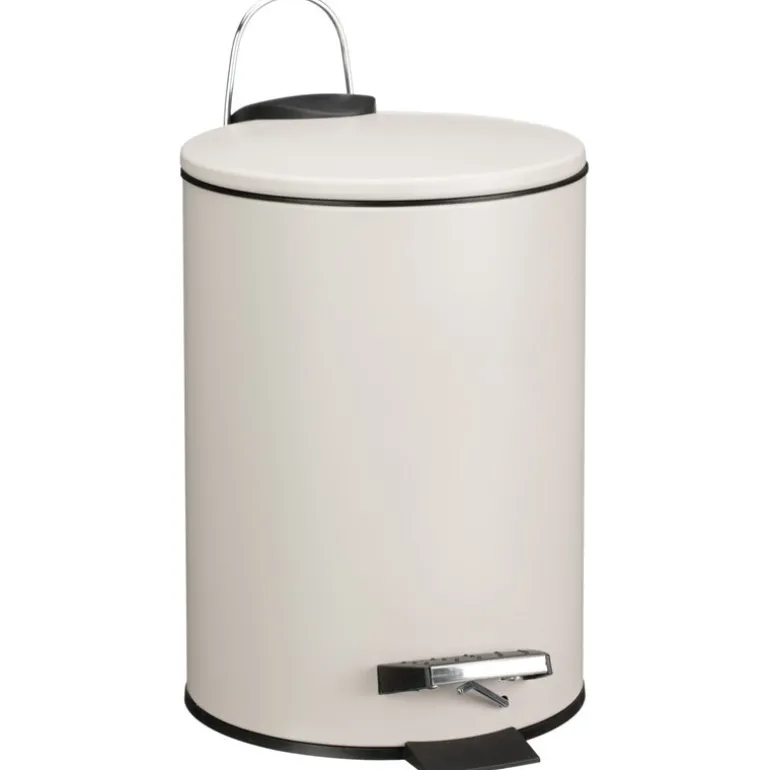 Poubelle de sdb 3l beige soft
